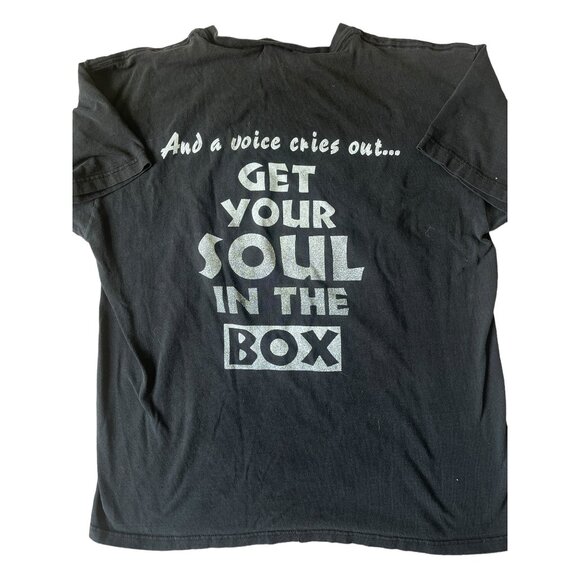Radix VTG 1994 T-Shirt Mens XL Black And a Voice Calls out Get Your Soul In the - Picture 5 of 10